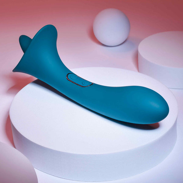 True Indulgence Rechargeable Dual End Tongue-Stroking Vibrator