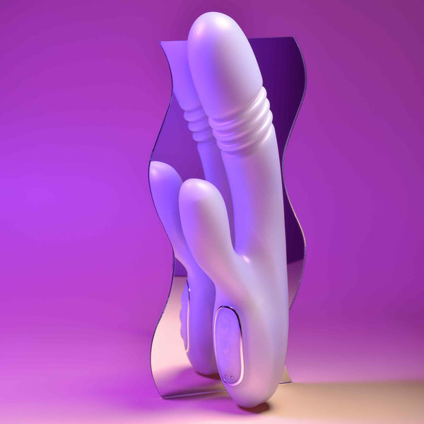 Bumping Bunny Rechargeable Thrusting & Warming Rabbit Vibrator