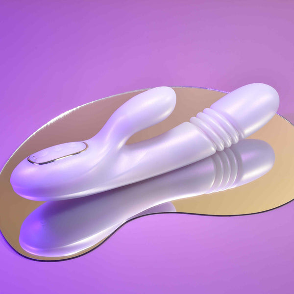 Bumping Bunny Rechargeable Thrusting & Warming Rabbit Vibrator