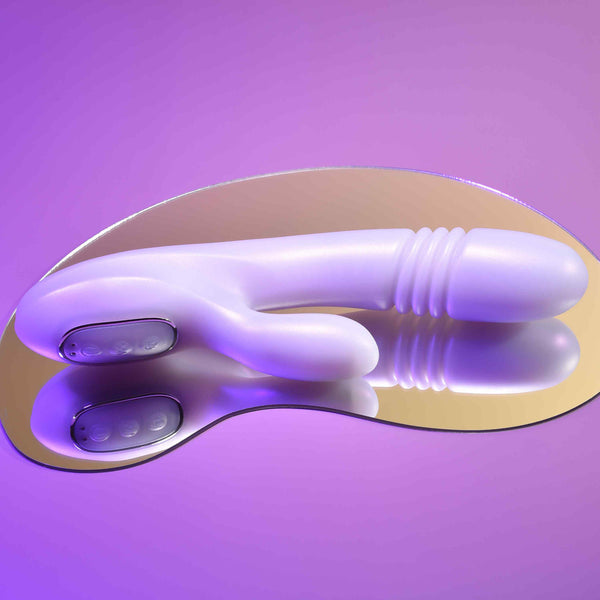 Bumping Bunny Rechargeable Thrusting & Warming Rabbit Vibrator