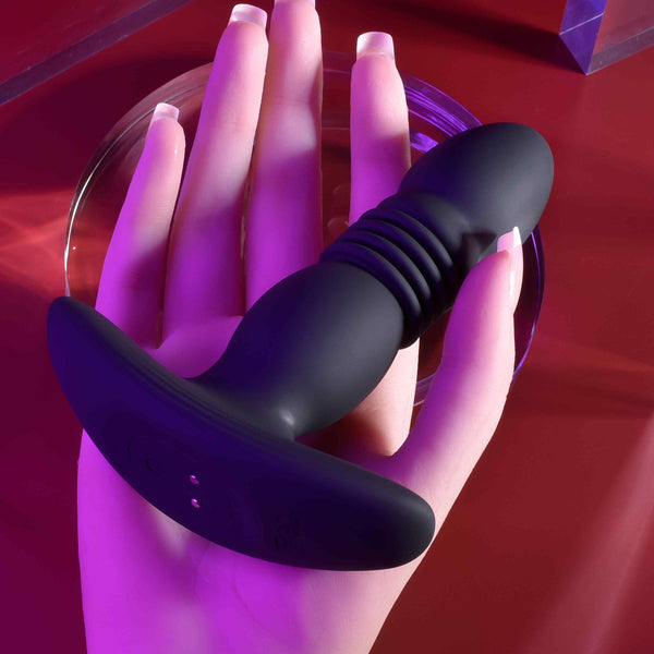 Trust The Thrust Remote Controlled Rechargeable Vibrating & Thrusting Butt Plug