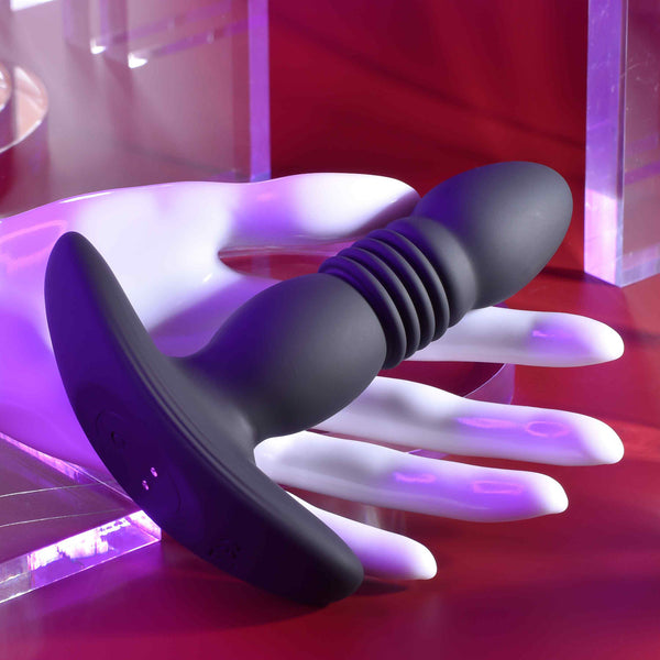 Trust The Thrust Remote Controlled Rechargeable Vibrating & Thrusting Butt Plug