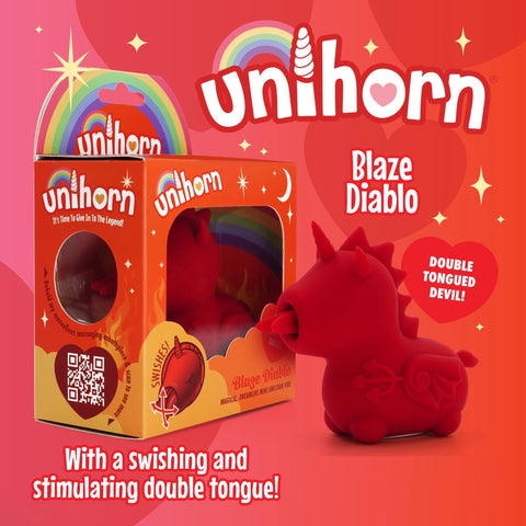 Unihorn Blaze Diablo Swishing Tongue Rechargeable Clitoral Vibrator