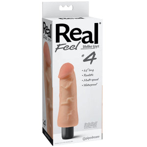 Pipedream Real Feel No. 6 Vibrating 6.5" Dildo - Light - Extreme Toyz Singapore - https://extremetoyz.com.sg - Sex Toys and Lingerie Online Store - Bondage Gear / Vibrators / Electrosex Toys / Wireless Remote Control Vibes / Sexy Lingerie and Role Play / BDSM / Dungeon Furnitures / Dildos and Strap Ons &nbsp;/ Anal and Prostate Massagers / Anal Douche and Cleaning Aide / Delay Sprays and Gels / Lubricants and more...