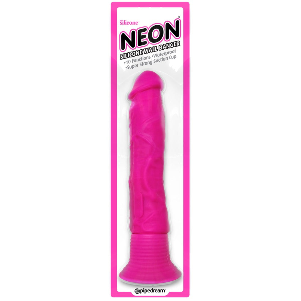 Pipedream Neon Silicone Wall Banger - Pink - Extreme Toyz Singapore - https://extremetoyz.com.sg - Sex Toys and Lingerie Online Store - Bondage Gear / Vibrators / Electrosex Toys / Wireless Remote Control Vibes / Sexy Lingerie and Role Play / BDSM / Dungeon Furnitures / Dildos and Strap Ons &nbsp;/ Anal and Prostate Massagers / Anal Douche and Cleaning Aide / Delay Sprays and Gels / Lubricants and more...