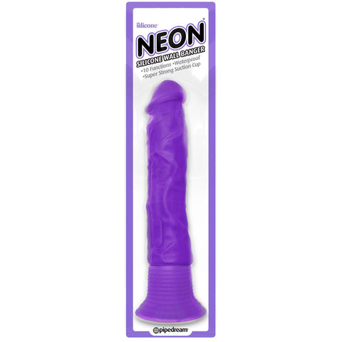 Pipedream Neon Silicone Wall Banger - Purple - Extreme Toyz Singapore - https://extremetoyz.com.sg - Sex Toys and Lingerie Online Store - Bondage Gear / Vibrators / Electrosex Toys / Wireless Remote Control Vibes / Sexy Lingerie and Role Play / BDSM / Dungeon Furnitures / Dildos and Strap Ons &nbsp;/ Anal and Prostate Massagers / Anal Douche and Cleaning Aide / Delay Sprays and Gels / Lubricants and more...