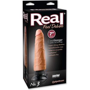 Pipedream Real Feel Deluxe No. 3 Vibrating 7" Dildo - Light - Extreme Toyz Singapore - https://extremetoyz.com.sg - Sex Toys and Lingerie Online Store - Bondage Gear / Vibrators / Electrosex Toys / Wireless Remote Control Vibes / Sexy Lingerie and Role Play / BDSM / Dungeon Furnitures / Dildos and Strap Ons &nbsp;/ Anal and Prostate Massagers / Anal Douche and Cleaning Aide / Delay Sprays and Gels / Lubricants and more...