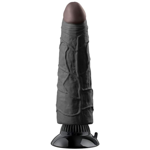 Pipedream Real Feel Deluxe No. 3 Vibrating 7" Dildo - Black - Extreme Toyz Singapore - https://extremetoyz.com.sg - Sex Toys and Lingerie Online Store - Bondage Gear / Vibrators / Electrosex Toys / Wireless Remote Control Vibes / Sexy Lingerie and Role Play / BDSM / Dungeon Furnitures / Dildos and Strap Ons &nbsp;/ Anal and Prostate Massagers / Anal Douche and Cleaning Aide / Delay Sprays and Gels / Lubricants and more...