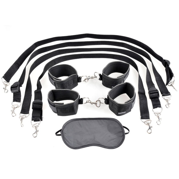 Pipedream Fetish Fantasy Series Cuff and Tether Set - Extreme Toyz Singapore - https://extremetoyz.com.sg - Sex Toys and Lingerie Online Store - Bondage Gear / Vibrators / Electrosex Toys / Wireless Remote Control Vibes / Sexy Lingerie and Role Play / BDSM / Dungeon Furnitures / Dildos and Strap Ons &nbsp;/ Anal and Prostate Massagers / Anal Douche and Cleaning Aide / Delay Sprays and Gels / Lubricants and more...