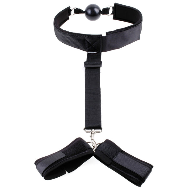 Pipedream Fetish Fantasy Series Gag and Wrist Restraint - Extreme Toyz Singapore - https://extremetoyz.com.sg - Sex Toys and Lingerie Online Store - Bondage Gear / Vibrators / Electrosex Toys / Wireless Remote Control Vibes / Sexy Lingerie and Role Play / BDSM / Dungeon Furnitures / Dildos and Strap Ons &nbsp;/ Anal and Prostate Massagers / Anal Douche and Cleaning Aide / Delay Sprays and Gels / Lubricants and more...