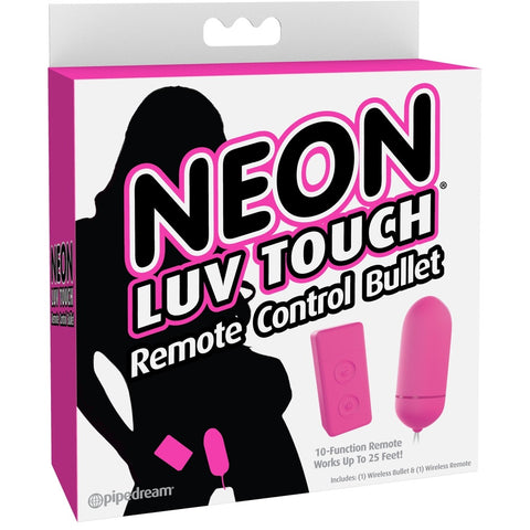 Pipedream Neon Luv Touch Remote Control Bullet - Extreme Toyz Singapore - https://extremetoyz.com.sg - Sex Toys and Lingerie Online Store - Bondage Gear / Vibrators / Electrosex Toys / Wireless Remote Control Vibes / Sexy Lingerie and Role Play / BDSM / Dungeon Furnitures / Dildos and Strap Ons &nbsp;/ Anal and Prostate Massagers / Anal Douche and Cleaning Aide / Delay Sprays and Gels / Lubricants and more...