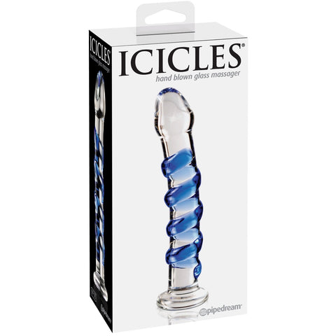 Pipedream Icicles No. 5 Glass Dildo - Extreme Toyz Singapore - https://extremetoyz.com.sg - Sex Toys and Lingerie Online Store - Bondage Gear / Vibrators / Electrosex Toys / Wireless Remote Control Vibes / Sexy Lingerie and Role Play / BDSM / Dungeon Furnitures / Dildos and Strap Ons &nbsp;/ Anal and Prostate Massagers / Anal Douche and Cleaning Aide / Delay Sprays and Gels / Lubricants and more...