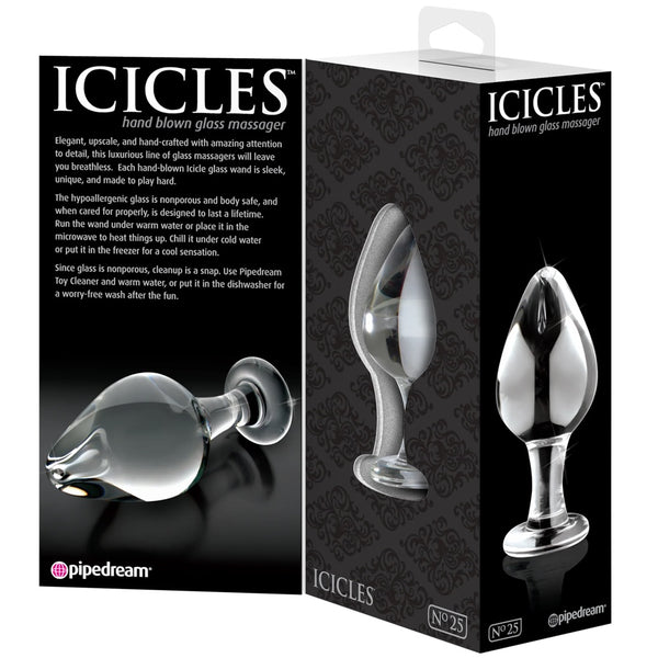 Icicles No. 25 Glass Butt Plug