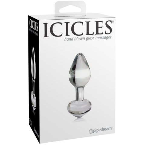 Pipedream Icicles No. 44 Glass Butt Plug - Extreme Toyz Singapore - https://extremetoyz.com.sg - Sex Toys and Lingerie Online Store - Bondage Gear / Vibrators / Electrosex Toys / Wireless Remote Control Vibes / Sexy Lingerie and Role Play / BDSM / Dungeon Furnitures / Dildos and Strap Ons &nbsp;/ Anal and Prostate Massagers / Anal Douche and Cleaning Aide / Delay Sprays and Gels / Lubricants and more...