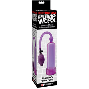 Pipedream Pump Worx Beginner's Power Pump - Purple - Extreme Toyz Singapore - https://extremetoyz.com.sg - Sex Toys and Lingerie Online Store - Bondage Gear / Vibrators / Electrosex Toys / Wireless Remote Control Vibes / Sexy Lingerie and Role Play / BDSM / Dungeon Furnitures / Dildos and Strap Ons &nbsp;/ Anal and Prostate Massagers / Anal Douche and Cleaning Aide / Delay Sprays and Gels / Lubricants and more...
