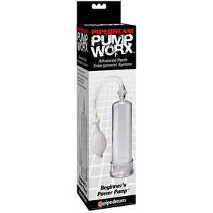 Pipedream Pump Worx Beginner's Power Pump - Clear - Extreme Toyz Singapore - https://extremetoyz.com.sg - Sex Toys and Lingerie Online Store - Bondage Gear / Vibrators / Electrosex Toys / Wireless Remote Control Vibes / Sexy Lingerie and Role Play / BDSM / Dungeon Furnitures / Dildos and Strap Ons &nbsp;/ Anal and Prostate Massagers / Anal Douche and Cleaning Aide / Delay Sprays and Gels / Lubricants and more...