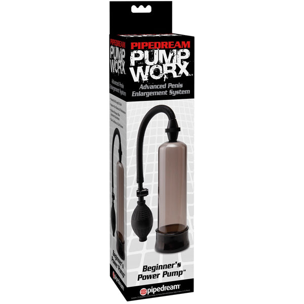 Pipedream Pump Worx Beginner's Power Pump - Black - Extreme Toyz Singapore - https://extremetoyz.com.sg - Sex Toys and Lingerie Online Store - Bondage Gear / Vibrators / Electrosex Toys / Wireless Remote Control Vibes / Sexy Lingerie and Role Play / BDSM / Dungeon Furnitures / Dildos and Strap Ons &nbsp;/ Anal and Prostate Massagers / Anal Douche and Cleaning Aide / Delay Sprays and Gels / Lubricants and more...