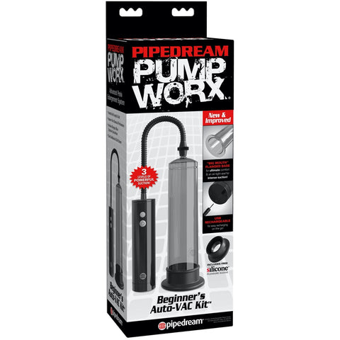Pipedream Pump Worx Beginner's Rechargeable Auto VAC Kit - Extreme Toyz Singapore - https://extremetoyz.com.sg - Sex Toys and Lingerie Online Store - Bondage Gear / Vibrators / Electrosex Toys / Wireless Remote Control Vibes / Sexy Lingerie and Role Play / BDSM / Dungeon Furnitures / Dildos and Strap Ons &nbsp;/ Anal and Prostate Massagers / Anal Douche and Cleaning Aide / Delay Sprays and Gels / Lubricants and more...