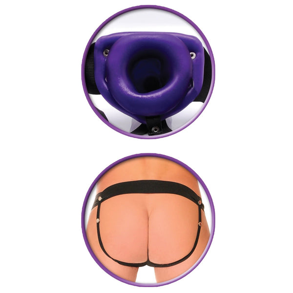 フェティッシュファンタジーシリーズ 彼または彼女用 ホローストラップオン - パープル