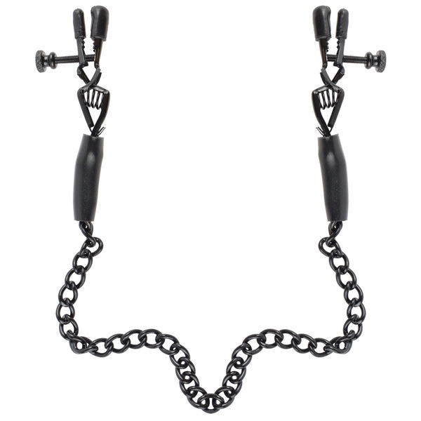 Pipedream Fetish Fantasy Series Adjustable Nipple Chain Clamps - Extreme Toyz Singapore - https://extremetoyz.com.sg - Sex Toys and Lingerie Online Store - Bondage Gear / Vibrators / Electrosex Toys / Wireless Remote Control Vibes / Sexy Lingerie and Role Play / BDSM / Dungeon Furnitures / Dildos and Strap Ons &nbsp;/ Anal and Prostate Massagers / Anal Douche and Cleaning Aide / Delay Sprays and Gels / Lubricants and more..