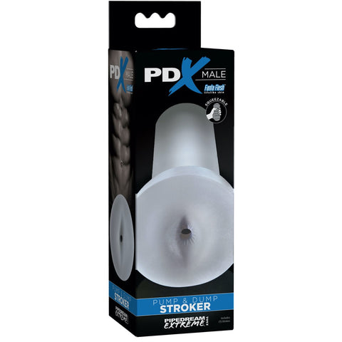 PDX Male Pump and Dump Stroker - Clear