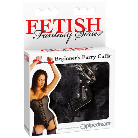 Fetish Fantasy Series Beginner's Furry Cuffs - Black