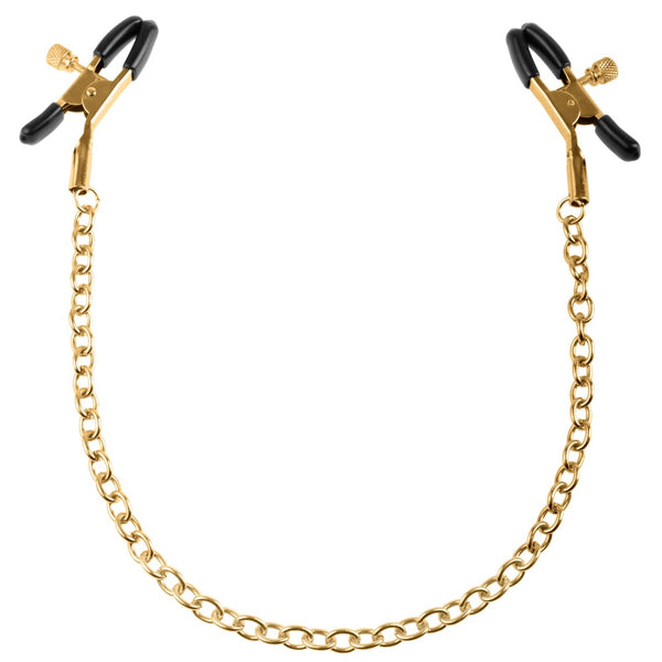 Pipedream Fetish Fantasy Gold Chain Nipple Clamps - Extreme Toyz Singapore - https://extremetoyz.com.sg - Sex Toys and Lingerie Online Store - Bondage Gear / Vibrators / Electrosex Toys / Wireless Remote Control Vibes / Sexy Lingerie and Role Play / BDSM / Dungeon Furnitures / Dildos and Strap Ons &nbsp;/ Anal and Prostate Massagers / Anal Douche and Cleaning Aide / Delay Sprays and Gels / Lubricants and more...