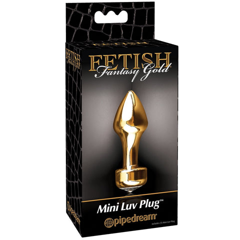 Pipedream Fetish Fantasy Gold Mini Luv Plug - Extreme Toyz Singapore - https://extremetoyz.com.sg - Sex Toys and Lingerie Online Store - Bondage Gear / Vibrators / Electrosex Toys / Wireless Remote Control Vibes / Sexy Lingerie and Role Play / BDSM / Dungeon Furnitures / Dildos and Strap Ons &nbsp;/ Anal and Prostate Massagers / Anal Douche and Cleaning Aide / Delay Sprays and Gels / Lubricants and more...