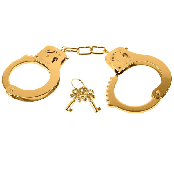Pipedream Fetish Fantasy Gold Metal Cuffs - Extreme Toyz Singapore - https://extremetoyz.com.sg - Sex Toys and Lingerie Online Store - Bondage Gear / Vibrators / Electrosex Toys / Wireless Remote Control Vibes / Sexy Lingerie and Role Play / BDSM / Dungeon Furnitures / Dildos and Strap Ons &nbsp;/ Anal and Prostate Massagers / Anal Douche and Cleaning Aide / Delay Sprays and Gels / Lubricants and more...