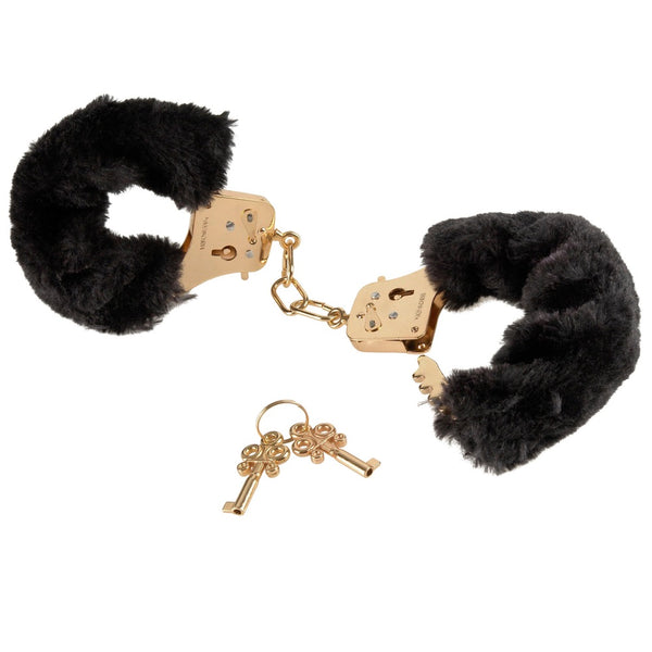 Pipedream Fetish Fantasy Gold Deluxe Furry Cuffs - Extreme Toyz Singapore - https://extremetoyz.com.sg - Sex Toys and Lingerie Online Store - Bondage Gear / Vibrators / Electrosex Toys / Wireless Remote Control Vibes / Sexy Lingerie and Role Play / BDSM / Dungeon Furnitures / Dildos and Strap Ons &nbsp;/ Anal and Prostate Massagers / Anal Douche and Cleaning Aide / Delay Sprays and Gels / Lubricants and more...