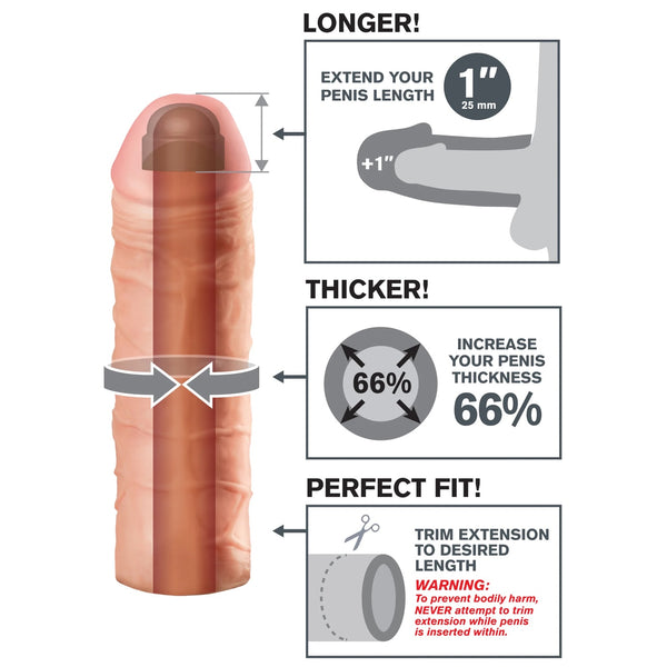 Fantasy X-Tensions Mega 1" Extension - Light