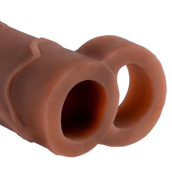 Fantasy X-Tensions Perfect 2" Extension with Ball Strap - Brown