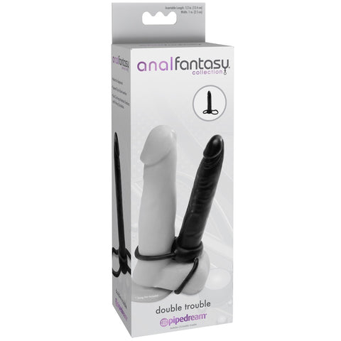 Pipedream Anal Fantasy Double Trouble - Extreme Toyz Singapore - https://extremetoyz.com.sg - Sex Toys and Lingerie Online Store - Bondage Gear / Vibrators / Electrosex Toys / Wireless Remote Control Vibes / Sexy Lingerie and Role Play / BDSM / Dungeon Furnitures / Dildos and Strap Ons &nbsp;/ Anal and Prostate Massagers / Anal Douche and Cleaning Aide / Delay Sprays and Gels / Lubricants and more...