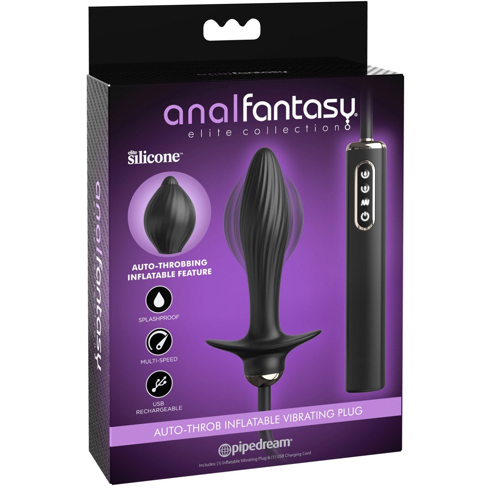 Pipedream Anal Fantasy Elite Collection Auto-Throb Inflatable Vibrating Plug - Extreme Toyz Singapore - https://extremetoyz.com.sg - Sex Toys and Lingerie Online Store - Bondage Gear / Vibrators / Electrosex Toys / Wireless Remote Control Vibes / Sexy Lingerie and Role Play / BDSM / Dungeon Furnitures / Dildos and Strap Ons &nbsp;/ Anal and Prostate Massagers / Anal Douche and Cleaning Aide / Delay Sprays and Gels / Lubricants and more...