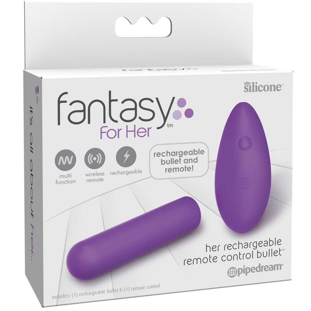 Pipedream Fantasy For Her Rechargeable Remote Control Bullet - Extreme Toyz Singapore - https://extremetoyz.com.sg - Sex Toys and Lingerie Online Store - Bondage Gear / Vibrators / Electrosex Toys / Wireless Remote Control Vibes / Sexy Lingerie and Role Play / BDSM / Dungeon Furnitures / Dildos and Strap Ons &nbsp;/ Anal and Prostate Massagers / Anal Douche and Cleaning Aide / Delay Sprays and Gels / Lubricants and more...