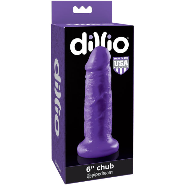 Pipedream Dillio 6" Chub - Purple - Extreme Toyz Singapore - https://extremetoyz.com.sg - Sex Toys and Lingerie Online Store - Bondage Gear / Vibrators / Electrosex Toys / Wireless Remote Control Vibes / Sexy Lingerie and Role Play / BDSM / Dungeon Furnitures / Dildos and Strap Ons &nbsp;/ Anal and Prostate Massagers / Anal Douche and Cleaning Aide / Delay Sprays and Gels / Lubricants and more...