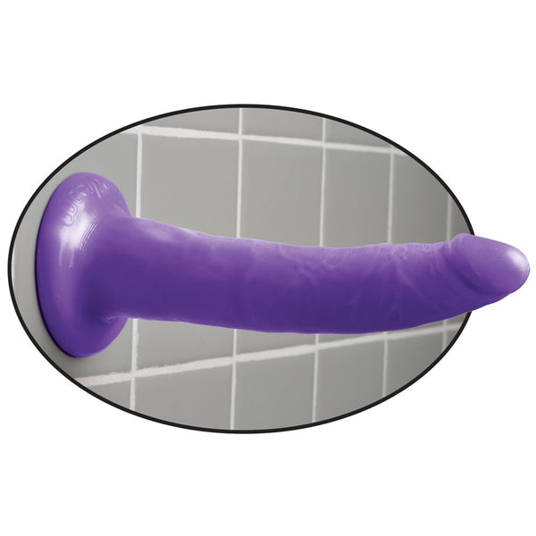 Pipedream Dillio 7" Slim Dildo - Purple - Extreme Toyz Singapore - https://extremetoyz.com.sg - Sex Toys and Lingerie Online Store - Bondage Gear / Vibrators / Electrosex Toys / Wireless Remote Control Vibes / Sexy Lingerie and Role Play / BDSM / Dungeon Furnitures / Dildos and Strap Ons &nbsp;/ Anal and Prostate Massagers / Anal Douche and Cleaning Aide / Delay Sprays and Gels / Lubricants and more...