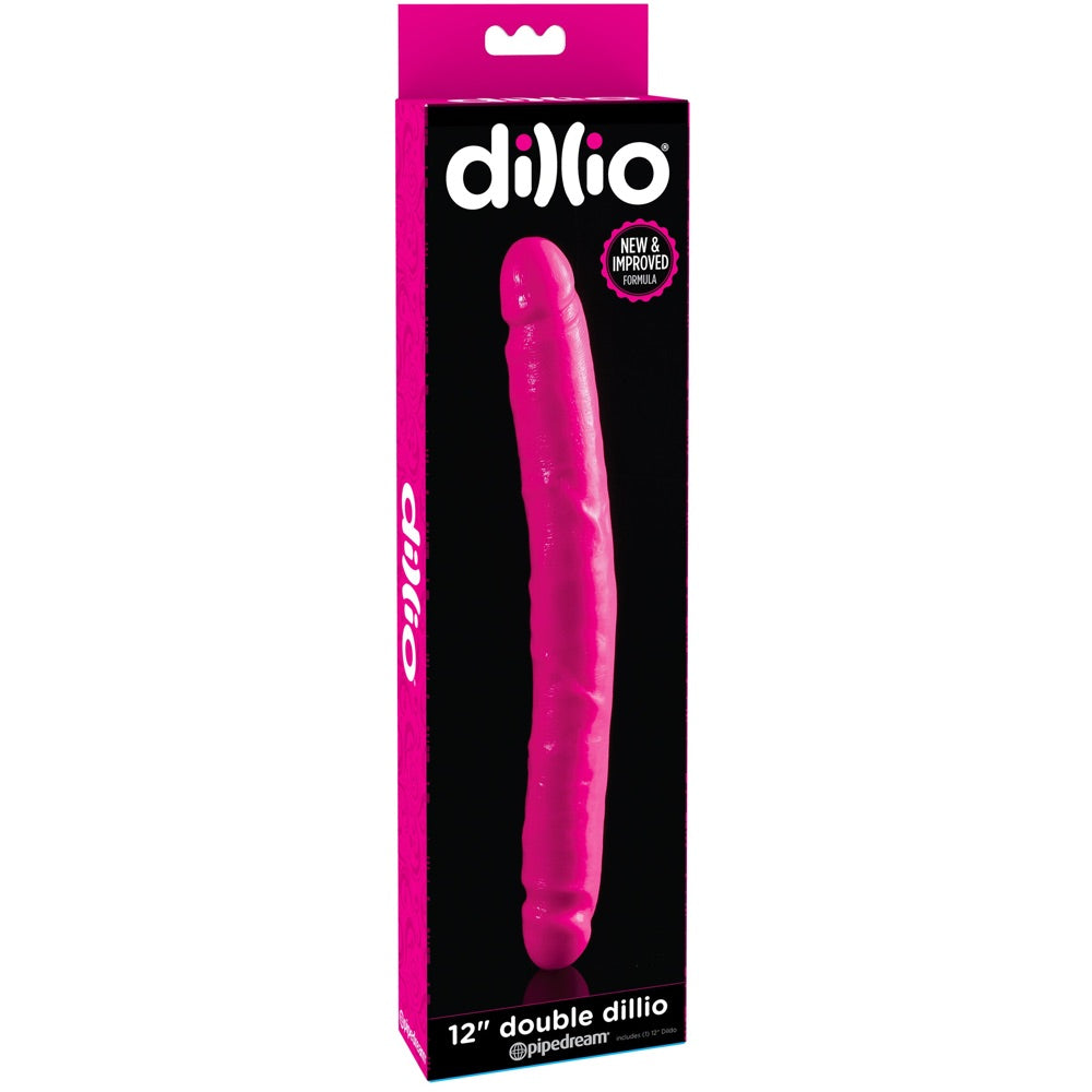 Pipedream Dillio 12" Double Dong - Pink - Extreme Toyz Singapore - https://extremetoyz.com.sg - Sex Toys and Lingerie Online Store - Bondage Gear / Vibrators / Electrosex Toys / Wireless Remote Control Vibes / Sexy Lingerie and Role Play / BDSM / Dungeon Furnitures / Dildos and Strap Ons &nbsp;/ Anal and Prostate Massagers / Anal Douche and Cleaning Aide / Delay Sprays and Gels / Lubricants and more...