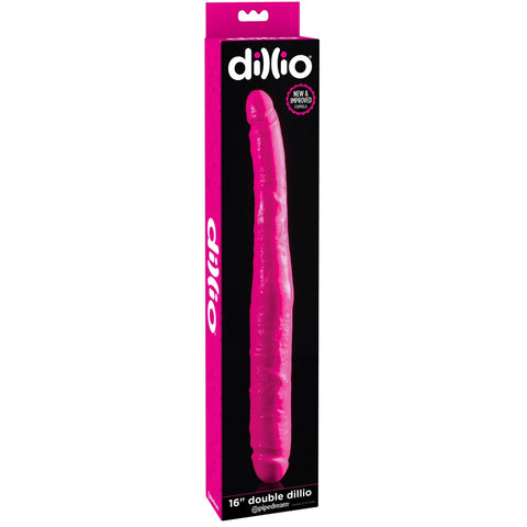 Pipedream Dillio 16" PVC Double Dong - Pink - Extreme Toyz Singapore - https://extremetoyz.com.sg - Sex Toys and Lingerie Online Store - Bondage Gear / Vibrators / Electrosex Toys / Wireless Remote Control Vibes / Sexy Lingerie and Role Play / BDSM / Dungeon Furnitures / Dildos and Strap Ons &nbsp;/ Anal and Prostate Massagers / Anal Douche and Cleaning Aide / Delay Sprays and Gels / Lubricants and more...