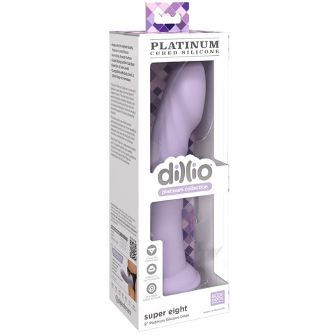 Pipedream Dillio Platinum Super Eight 8" Platinum Silicone Dildo - Extreme Toyz Singapore - https://extremetoyz.com.sg - Sex Toys and Lingerie Online Store - Bondage Gear / Vibrators / Electrosex Toys / Wireless Remote Control Vibes / Sexy Lingerie and Role Play / BDSM / Dungeon Furnitures / Dildos and Strap Ons &nbsp;/ Anal and Prostate Massagers / Anal Douche and Cleaning Aide / Delay Sprays and Gels / Lubricants and more...