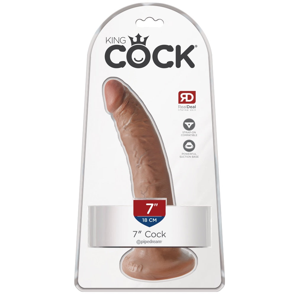 Pipedream King Cock 7" Cock - Tan - Extreme Toyz Singapore - https://extremetoyz.com.sg - Sex Toys and Lingerie Online Store - Bondage Gear / Vibrators / Electrosex Toys / Wireless Remote Control Vibes / Sexy Lingerie and Role Play / BDSM / Dungeon Furnitures / Dildos and Strap Ons &nbsp;/ Anal and Prostate Massagers / Anal Douche and Cleaning Aide / Delay Sprays and Gels / Lubricants and more...