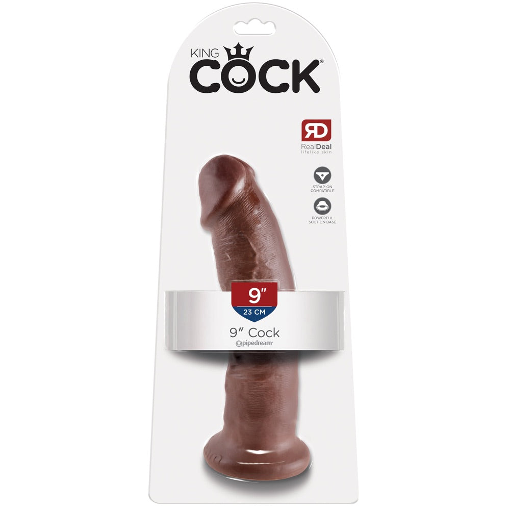 Pipedream King Cock 9" Cock - Brown - Extreme Toyz Singapore - https://extremetoyz.com.sg - Sex Toys and Lingerie Online Store - Bondage Gear / Vibrators / Electrosex Toys / Wireless Remote Control Vibes / Sexy Lingerie and Role Play / BDSM / Dungeon Furnitures / Dildos and Strap Ons &nbsp;/ Anal and Prostate Massagers / Anal Douche and Cleaning Aide / Delay Sprays and Gels / Lubricants and more...