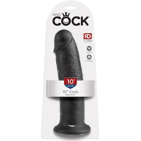 Pipedream King Cock 10" Cock with Balls - Black - Extreme Toyz Singapore - https://extremetoyz.com.sg - Sex Toys and Lingerie Online Store - Bondage Gear / Vibrators / Electrosex Toys / Wireless Remote Control Vibes / Sexy Lingerie and Role Play / BDSM / Dungeon Furnitures / Dildos and Strap Ons &nbsp;/ Anal and Prostate Massagers / Anal Douche and Cleaning Aide / Delay Sprays and Gels / Lubricants and more...