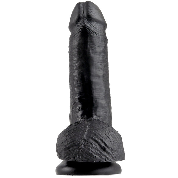 Pipedream King Cock 7" Cock with Balls - Black - Extreme Toyz Singapore - https://extremetoyz.com.sg - Sex Toys and Lingerie Online Store - Bondage Gear / Vibrators / Electrosex Toys / Wireless Remote Control Vibes / Sexy Lingerie and Role Play / BDSM / Dungeon Furnitures / Dildos and Strap Ons &nbsp;/ Anal and Prostate Massagers / Anal Douche and Cleaning Aide / Delay Sprays and Gels / Lubricants and more...