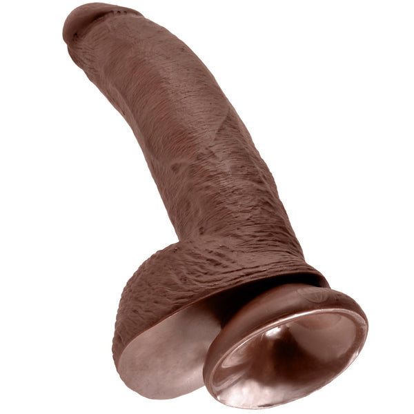 Pipedream King Cock 9" Cock with Balls - Brown - Extreme Toyz Singapore - https://extremetoyz.com.sg - Sex Toys and Lingerie Online Store - Bondage Gear / Vibrators / Electrosex Toys / Wireless Remote Control Vibes / Sexy Lingerie and Role Play / BDSM / Dungeon Furnitures / Dildos and Strap Ons &nbsp;/ Anal and Prostate Massagers / Anal Douche and Cleaning Aide / Delay Sprays and Gels / Lubricants and more...