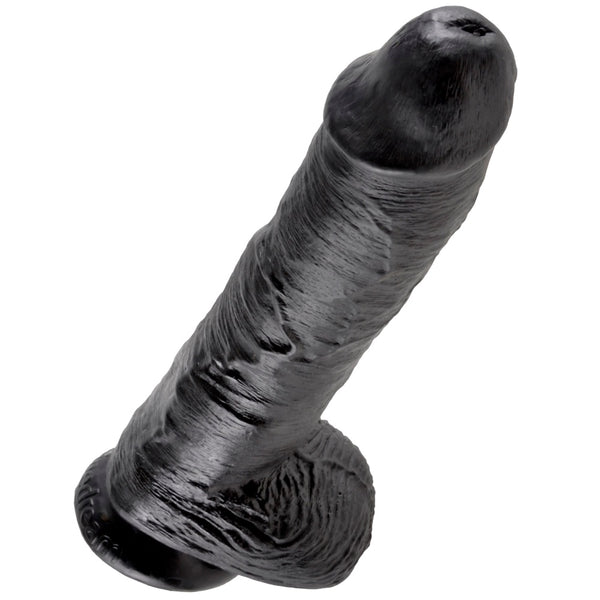 Pipedream King Cock 10" Cock with Balls - Black - Extreme Toyz Singapore - https://extremetoyz.com.sg - Sex Toys and Lingerie Online Store - Bondage Gear / Vibrators / Electrosex Toys / Wireless Remote Control Vibes / Sexy Lingerie and Role Play / BDSM / Dungeon Furnitures / Dildos and Strap Ons &nbsp;/ Anal and Prostate Massagers / Anal Douche and Cleaning Aide / Delay Sprays and Gels / Lubricants and more...