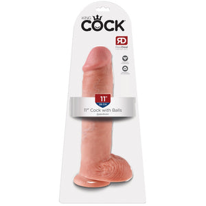 Pipedream King Cock 11" Cock with Balls - Light - Extreme Toyz Singapore - https://extremetoyz.com.sg - Sex Toys and Lingerie Online Store - Bondage Gear / Vibrators / Electrosex Toys / Wireless Remote Control Vibes / Sexy Lingerie and Role Play / BDSM / Dungeon Furnitures / Dildos and Strap Ons &nbsp;/ Anal and Prostate Massagers / Anal Douche and Cleaning Aide / Delay Sprays and Gels / Lubricants and more...