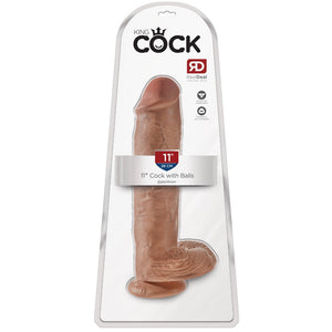 Pipedream King Cock 11" Cock with Balls - Tan - Extreme Toyz Singapore - https://extremetoyz.com.sg - Sex Toys and Lingerie Online Store - Bondage Gear / Vibrators / Electrosex Toys / Wireless Remote Control Vibes / Sexy Lingerie and Role Play / BDSM / Dungeon Furnitures / Dildos and Strap Ons &nbsp;/ Anal and Prostate Massagers / Anal Douche and Cleaning Aide / Delay Sprays and Gels / Lubricants and more...