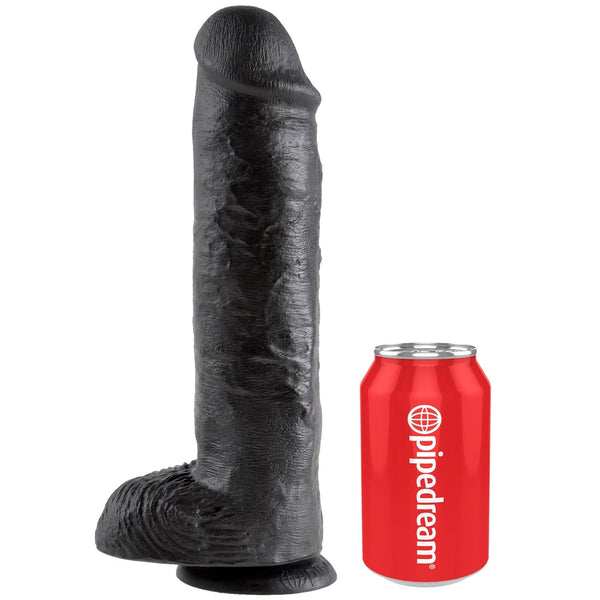 Pipedream King Cock 11" Cock with Balls - Black - Extreme Toyz Singapore - https://extremetoyz.com.sg - Sex Toys and Lingerie Online Store - Bondage Gear / Vibrators / Electrosex Toys / Wireless Remote Control Vibes / Sexy Lingerie and Role Play / BDSM / Dungeon Furnitures / Dildos and Strap Ons &nbsp;/ Anal and Prostate Massagers / Anal Douche and Cleaning Aide / Delay Sprays and Gels / Lubricants and more...