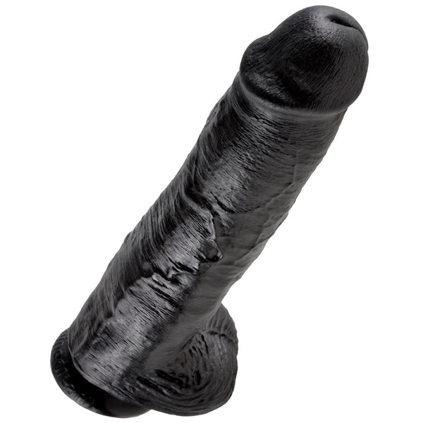 Pipedream King Cock 11" Cock with Balls - Black - Extreme Toyz Singapore - https://extremetoyz.com.sg - Sex Toys and Lingerie Online Store - Bondage Gear / Vibrators / Electrosex Toys / Wireless Remote Control Vibes / Sexy Lingerie and Role Play / BDSM / Dungeon Furnitures / Dildos and Strap Ons &nbsp;/ Anal and Prostate Massagers / Anal Douche and Cleaning Aide / Delay Sprays and Gels / Lubricants and more...